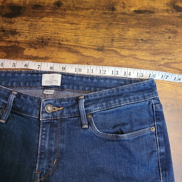 Vtg Levi's Jeans 10 S Slight Curve Straight Low Rise Medium Dark Wash Stretch - Picture 5 of 10